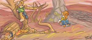 hidenseek.bmp I felt like drawing something in oC and I started doing tree-like shit. Eventually it became this XP.