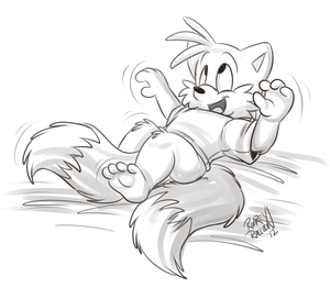 flailtails.png Quickie sketch thing since it's been ages since I last drew something. I've gotten rusty already. Fff.