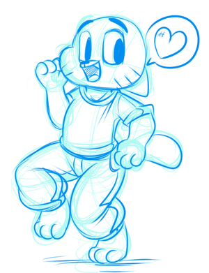 gumballroarey.png I love The Amazing World of Gumball. Love it. So here is the main character in my 'style' XP.
