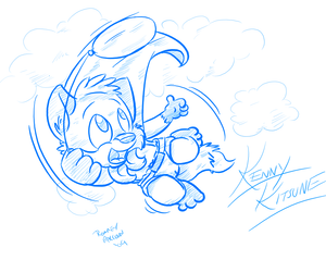 kenny_kitsune_sketch.png null