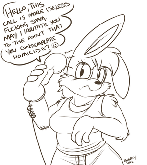 bunniephonespam.png This happens several times a day. I hate these insufferable cunts.