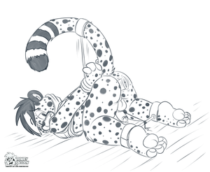 kyyannobound.png Commission sketch for kyyanno of his character tied up, which you can see for yourself XP.