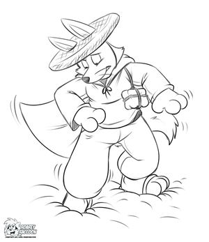 zororimudstuck.png Commission sketch for backlash of Zorori getting himself stuck in mud XP. One of the few times I've actually drawn Zorori wearing his clothes from the show instead of my typical hoodie and baggy pants ensemble XP.