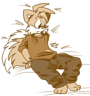 confuddletails.png I've recently got my hands on a new computer, which is great. Here's a quick doodle I threw together whilst I was setting things up on the new comp, making sure the tablet was werking properly.