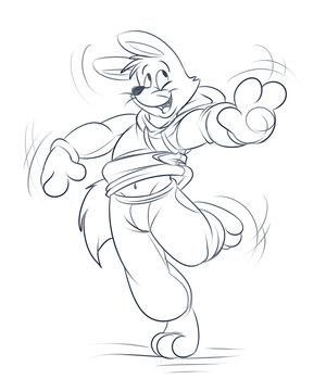 dancingzorori.png Feeling a bit restless before bed, so doodled this silly thing XP.
