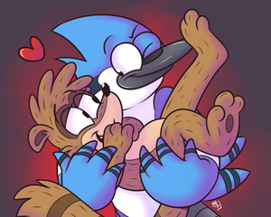 modnrighugf.png Some Mordecai and Rigby fanart, because they're adorable. And I love to put gay in everything. Inspired by XiamTheFerret's truly wonderful art of these characters. One of the best producers of cute on FA.