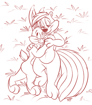 bugsnpepe4.png Another sketch of these two, drawn to unwind a bit before bed XP. They're so fun to draw, haha.