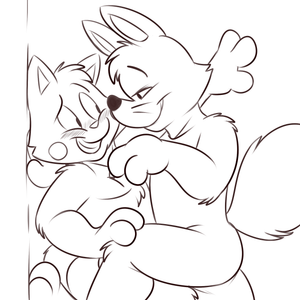 zorartflrt2.png Little sketch I did a while ago of Kaiketsu Zorori and Arthur, just for fun XP.
