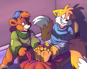 kitntailstickle.png Fun little thing I worked on to unwind, after drawing commissions every day for a few weeks XP. It's partly a gift for someone who's been rather good to me and partly something self-indulgent. Naturally XP.