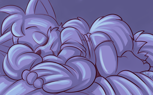 sleepytails14.png Quick little sketch for fun of my favourite character ever XP. Fuzzy cute thing and eternal muse, Tails.