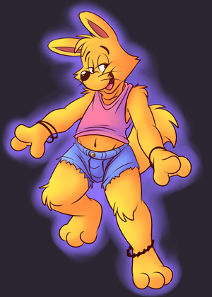 zororicampc.png Coloured version of the sketch in my scraps XP. Just a Zorori dressed all faggy like.