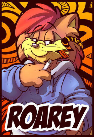 roareybadge2015.png Drew myself a quick conbadge for this year's Confuzzled convention XP.