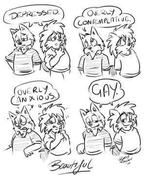 marconroarey.png Silly idea popped in my head and since I owe marcothecat a piccy, I doodled it XP. Tis his character with Roarey =O.