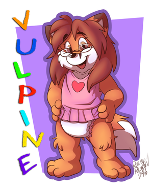 vulpinebfbadge16.png Another badgeywadge, this one for britishredfox XP. If you're interested in getting a conbadge from me, they're full colour like this and $50, so hit me up with a message if you'd like one XP.
