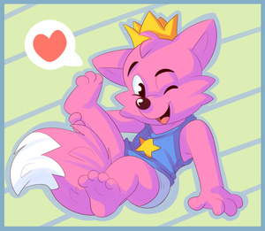 pinkfong1.png So I tend to listen exclusively to politics and philosophy stuff on youtube, mostly at night to help me relax or in the background when I'm drawing. The other night, for some reason, youtube decided to queue up this video in the middle of a bunch of Sargon of Akkad videos I was listening to:

https://www.youtube.com/watch?v=_cnSAdYmorM

Needless to say, the pink fox is fucking adorable. So I drew him XP. So, er, well done youtube for inserting a kids song by a South Korean company in the middle of serious videos, I guess XP.