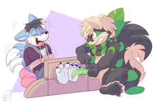 ychstcks1.png The result of a previous ych commission, featuring skyler-the-fox with a squirrel friend of his XP.