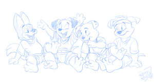 4101s.png Rough sketch commission for anon, with some characters from the 101 Dalmatians cartoon series thingy XP.

Please consider supporting me on patreon, if you like my cartoony shit!
https://www.patreon.com/roareyraccoon

Or you can donate via paypal XP.
https://www.paypal.me/roareyraccoon

I also have a telegram group for free expression!
https://t.me/joinchat/ImszVg-Cc9ZsE1aTI1l0gg

And a Discord server!
https://discord.gg/9DAetD6