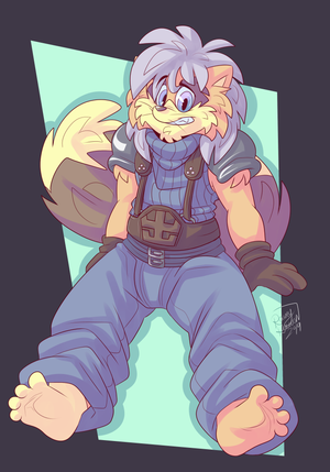 roareysoldier.png Been playing FFVII lately, then that awesome footage of the remake appeared at this year's E3, so I doodled this shit XP.