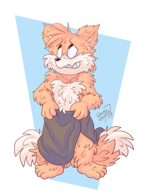 tailsfrizzy.png Someone's drying after a shower XP.