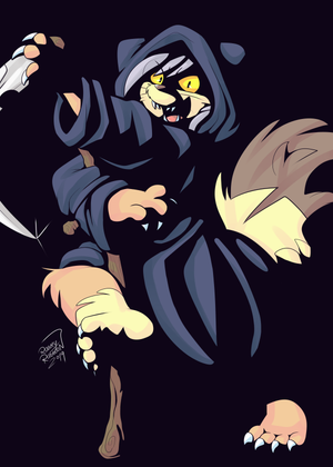 halloroarz.png Something a more minimalist than my usual stuff, for halloween. Well, really it was just to distract my mind from the general crap that flies around in it XP.