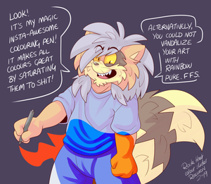 roarcolourz.png Eeeeeehhhhhhhh just a pet peeve of mine XP.

Please consider supporting my Patreon, if ya like my stuff!

https://www.patreon.com/roareyraccoon

I also have a Ko-Fi page:

https://ko-fi.com/roareyraccoon

Or you can donate via paypal XP.

https://www.paypal.me/roareyraccoon