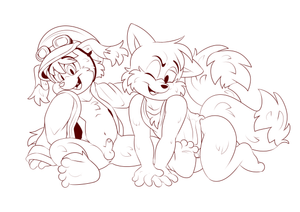 tailsnmamorufrst.png Thought I'd upload a super rough sketch for once XP. I've done the outline of a shitty forest background, but then I thought it might be fun to try another environment. The question is, what? Where do you think these two should be hanging out? If the finished drawing turns out not-shite I might end up selling it as a print XP.