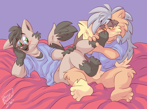 roaroliftks.png Commission piccy for my favourite cat person, [iconname]IBp[/iconname] XP.