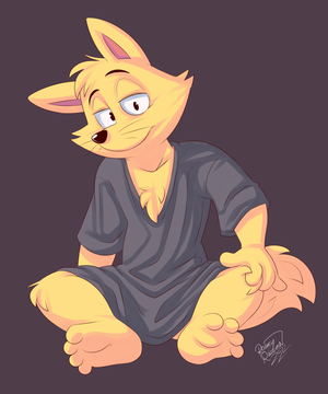 zororitee.png Random pic of Zorori I did a few months ago, tried giving him my usual style of hands and feet XP.