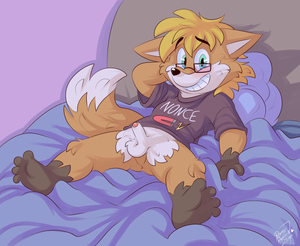 everlounge.png Commission for [iconname]IBp[/iconname], featuring his fox, Everette, being a twat.