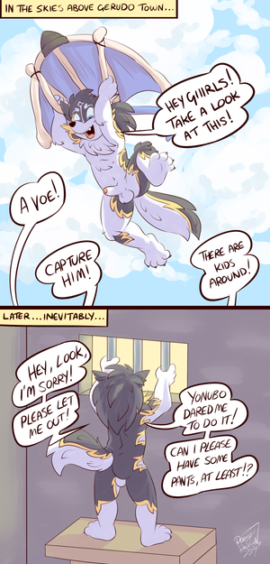 glideylink.png Commission for [iconname]Dreadnoughty96[/iconname], featuring wolf Link doing some daft shit.