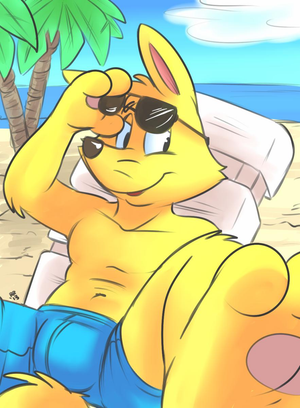  Feeling drained and generally shitty this evening, so I decided to do a colour sketchy thing of Zorori. He's awesome and cute. I like him. Yes.