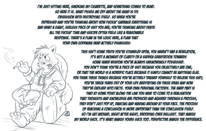  I fancied ranting about something but it's too late to talk aloud and I think it works better when it has a cartoon character to go along with it.