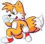  I found myself inspired after seeing a cutesy pixel art cat in cappuccino 's gallery, and I realised I hadn't done any pixel art in years. So here's a quickie Tails thing XP.