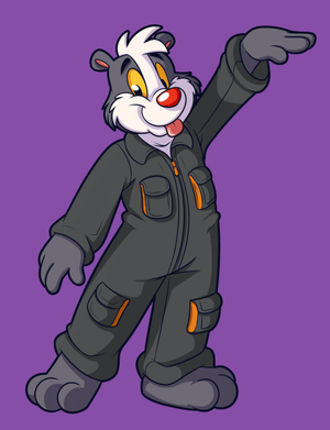  Another of the images I drew for Confuzzled 2014. This one was made into two standees littered around the con XP.