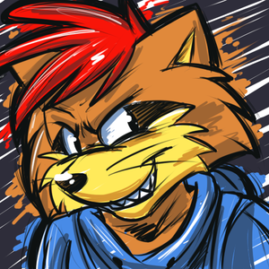  Fancied doing another pic of Roarey in a messier style, for an avatar XP.
