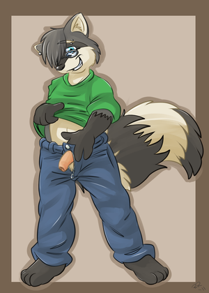  This be a commission for shirosirius of his character showing his dong XP. OHHOHO.