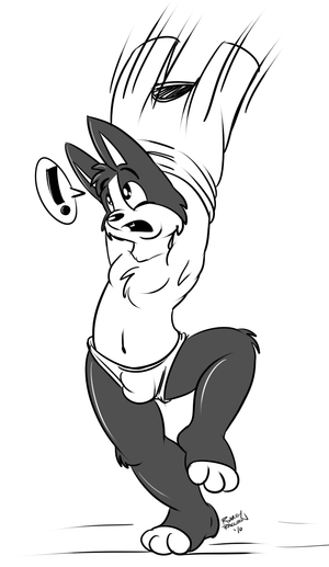 lucasshirtoff.png A sketch for dark-chaos, who wanted to see his characters' shirt randomly flying away. Whee.