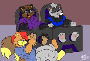 chchrot2.png Looong overdue commission for chaos99 and chameleonice, a sequel to this thingy:
http://www.furaffinity.net/view/14969543/