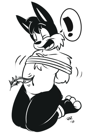 lucastied.png Commission sketch for dark-chaos done during livestream last night (there was a bondage theme going on =O).