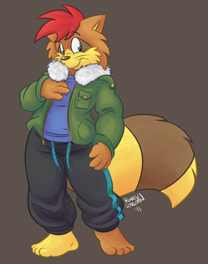 roareydressed.png My idea of fashion, rofl.