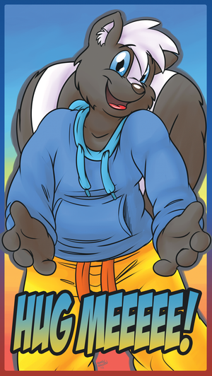 lolhugcomplete.png Another of the 3 designs of badges I sold at Confuzzled this year. Only 35 of these were printed and that's it, so well done to those of you who got your hands on one XP.